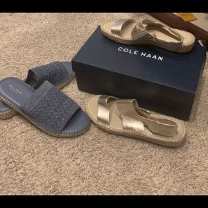 2 pair Cole Haan Sandals